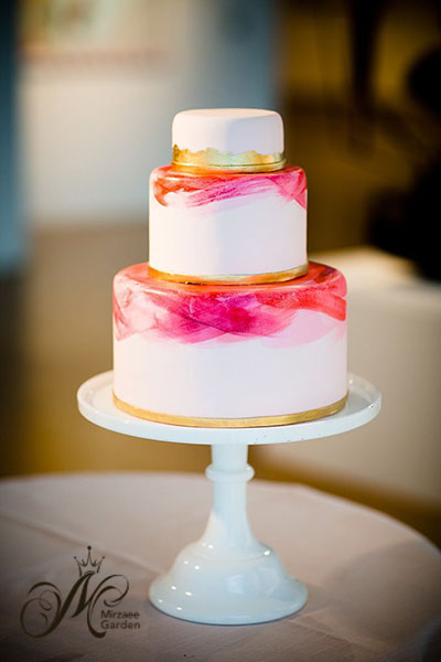 کیک عروسی آبرنگی